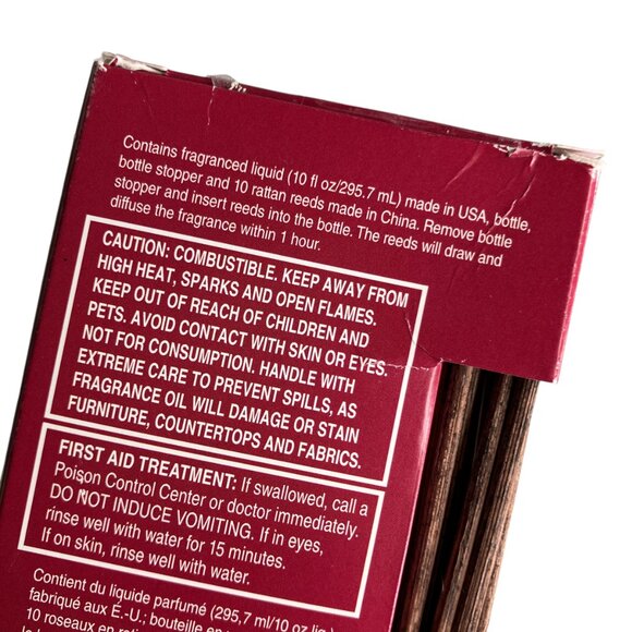New Pier 1 Imports Blackberry Sangria Reed Diffuser Box Set 10 oz Fragrance Rare - Picture 4 of 4
